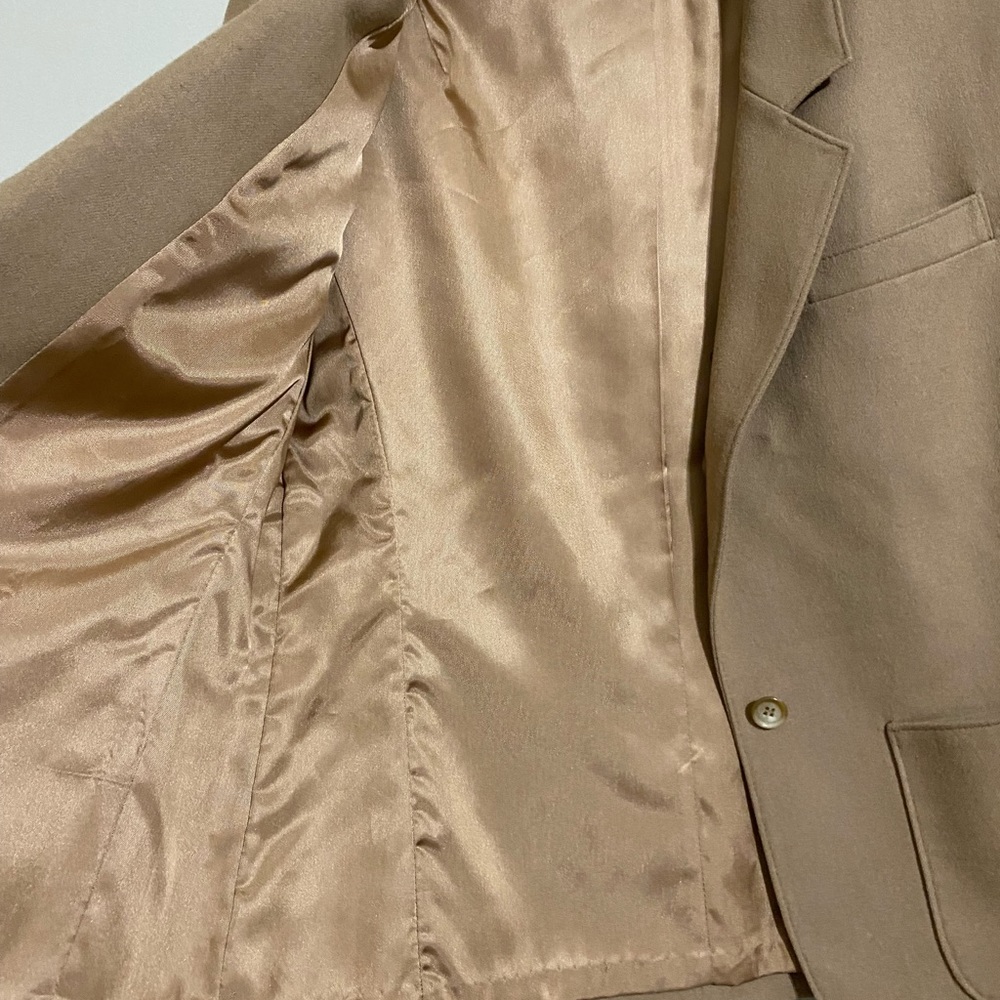 Pendleton tan virgin wool blazer petite small - Picture 3 of 4